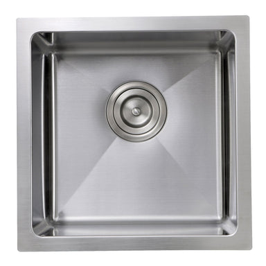 Nantucket Sinks SR1515 - 15" Pro Series Square Undermount Small Radius Stainless Steel Bar/Prep Sink