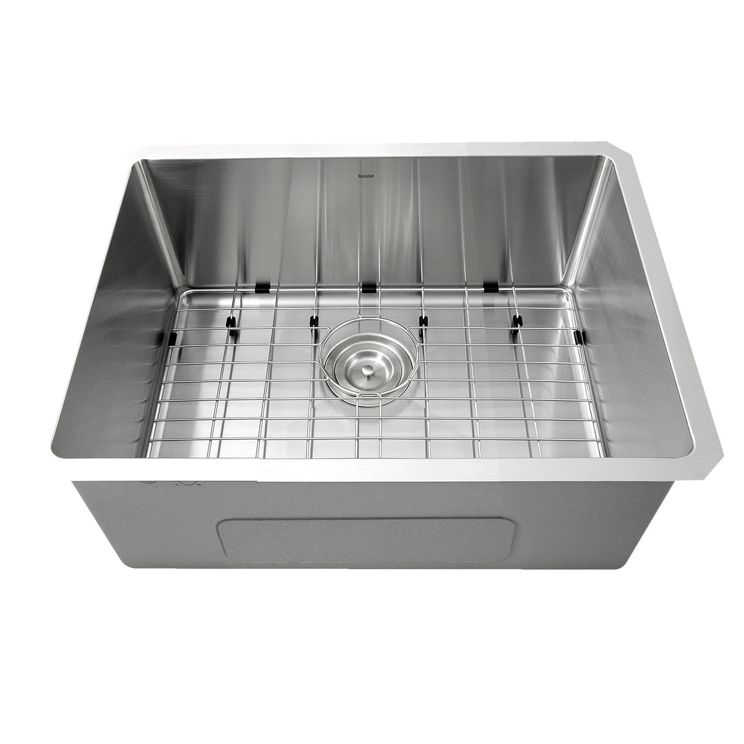 Nantucket Sinks Sr2318 - Pro Series Rectangle Single Bowl Undermount Small Radius Corners Stainless Steel Kitchen Sink