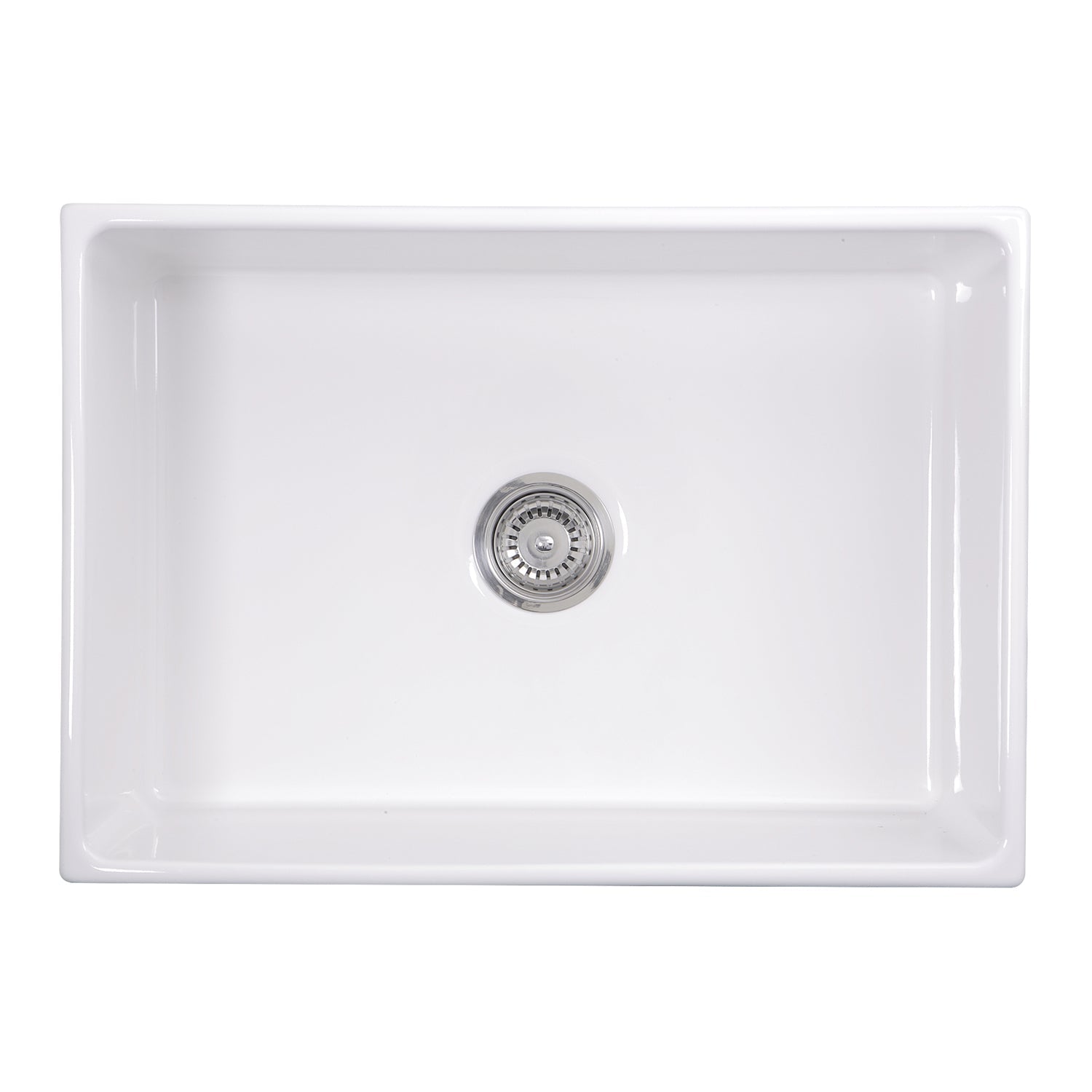 Nantucket Sinks 27" Farmhouse Fireclay Sink with Drain and Grid