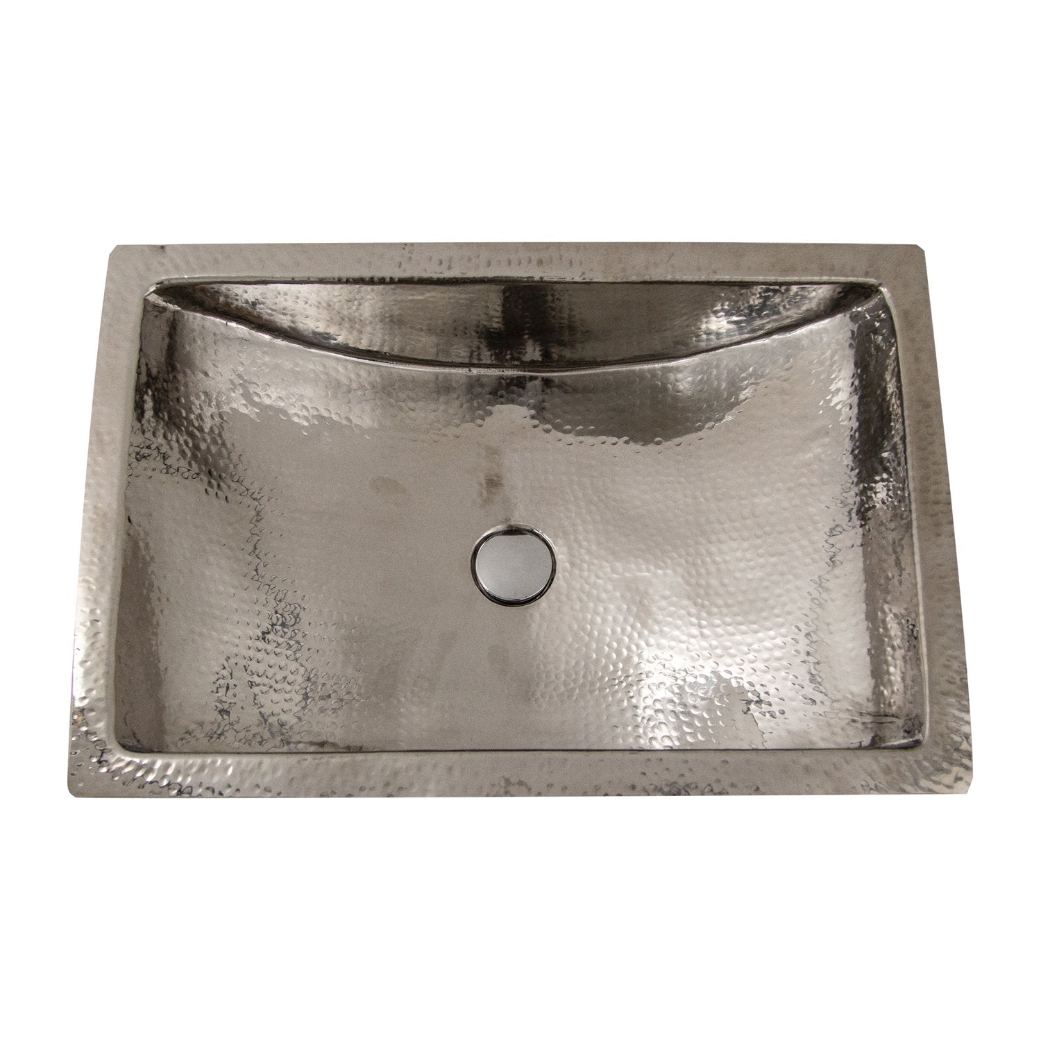 Nantucket Sinks TRS2416 - 23.75-Inch Hand Hammered Stainless Steel Bathroom Sink DirectSinks
