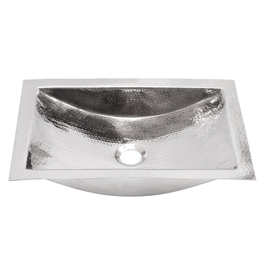Nantucket Sinks Hand Hammered Stainless Steel Rectangle Undermount Bathroom Sink DirectSinks