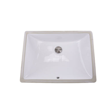 Nantucket Sinks 18-Inch x 13-Inch Undermount Ceramic Sink in White UM-18x13-W DirectSinks