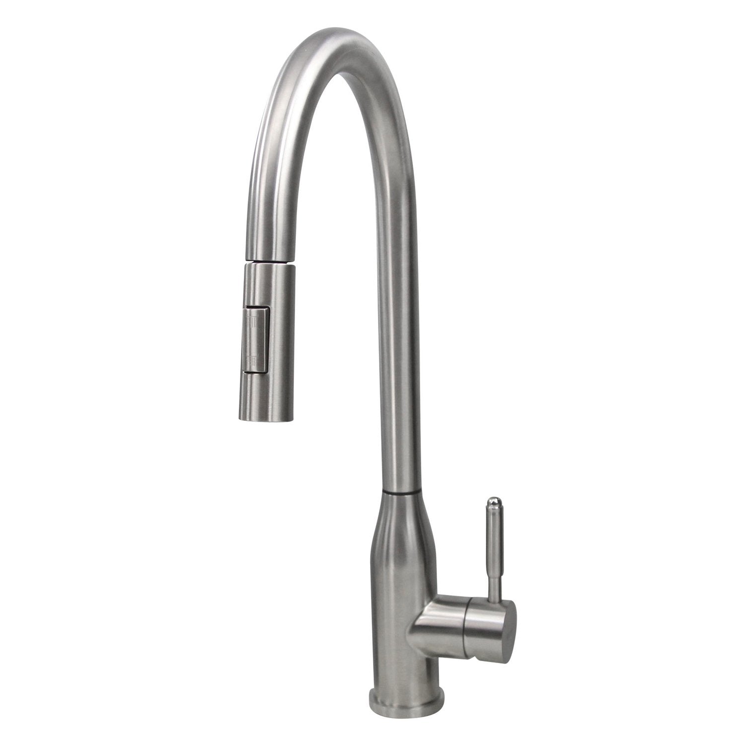 Nantucket Sinks KF-PD18-SS Goose Neck Pull-Down Faucet with Modern Styling
