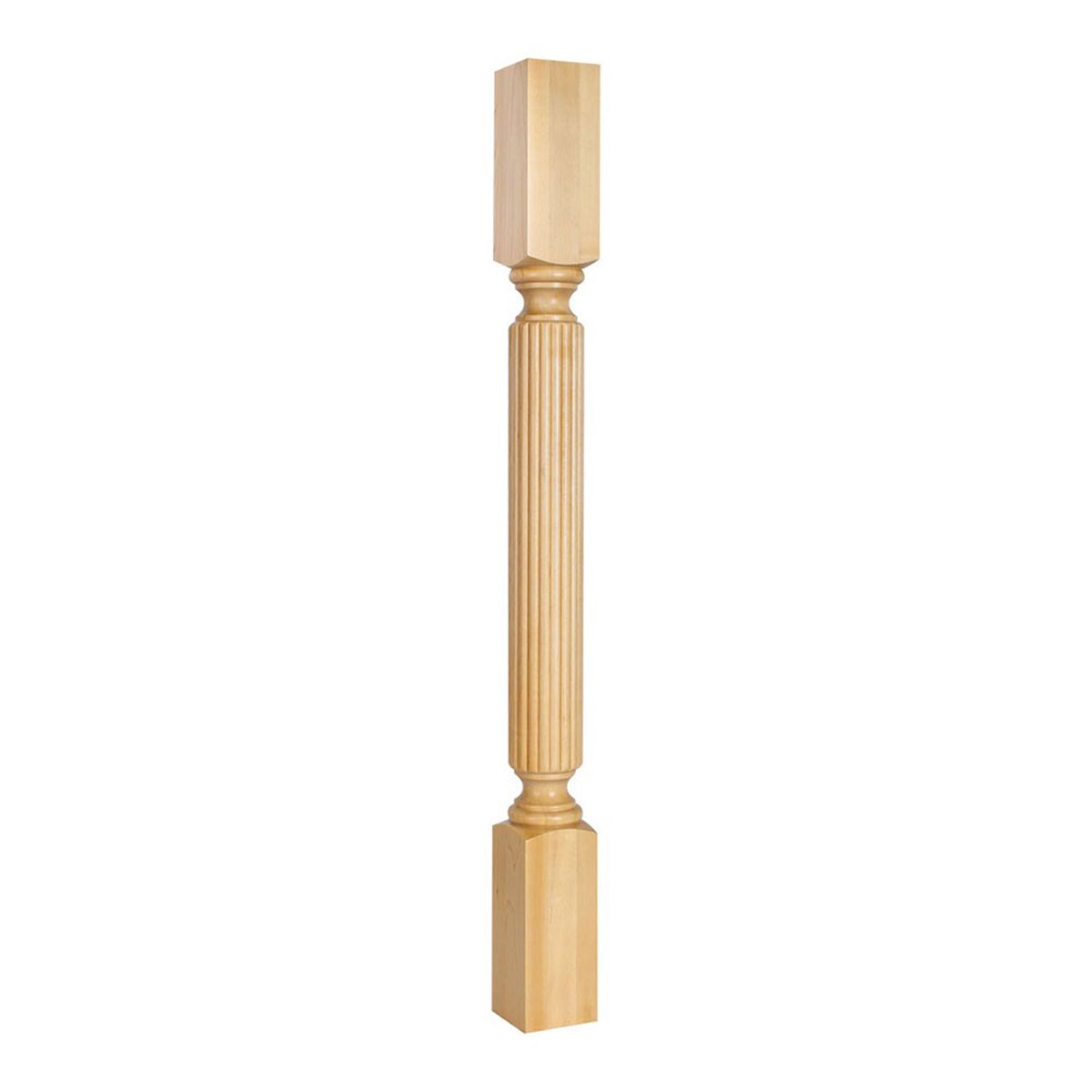 Hardware Resources 3" x 3" x 35-1/2" Alder Post with Reed Pattern-DirectSinks