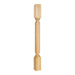 Hardware Resources 3" x 3" x 35-1/2" Hard Maple Post with Reed Pattern-DirectSinks