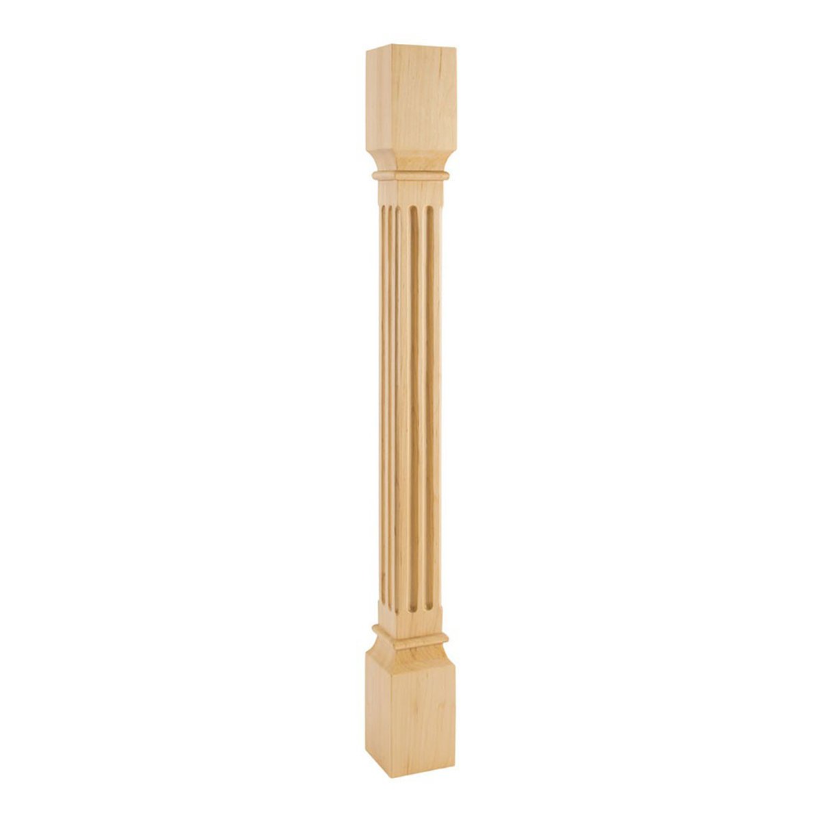 Hardware Resources 3-1/2" x 3-1/2" x 35-1/2" Hard Maple Fluted Post-DirectSinks