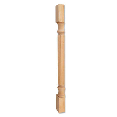 Hardware Resources White Birch Split Post with Reed Pattern-DirectSinks