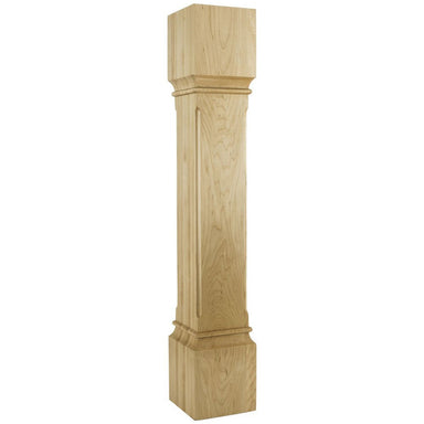 Hardware Resources Transitional Rubberwood Post with Fluted Corners-DirectSinks