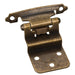 Hardware Resources 3/8" Inset Hinge with 4 - #5 x 5/8" Oval Head Screws, 6 - #6 x 1/2" Flat Head Screws and 2 Flat Form Pads-DirectSinks