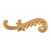 Hardware Resources 10-1/2" x 5/16" x 3-1/4" Pressed Acanthus Applique-DirectSinks