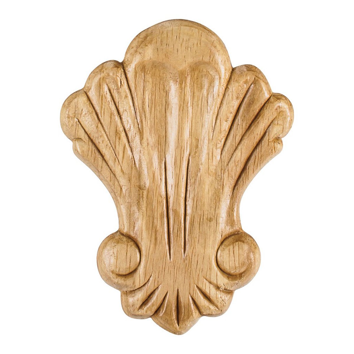 Hardware Resources 3-1/4" x 5/16" x 4-3/8" Pressed Shell Applique-DirectSinks