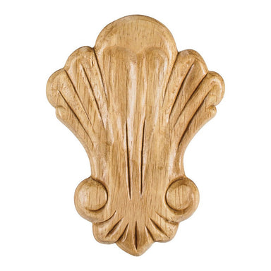 Hardware Resources 3-1/4" x 5/16" x 4-3/8" Pressed Shell Applique-DirectSinks