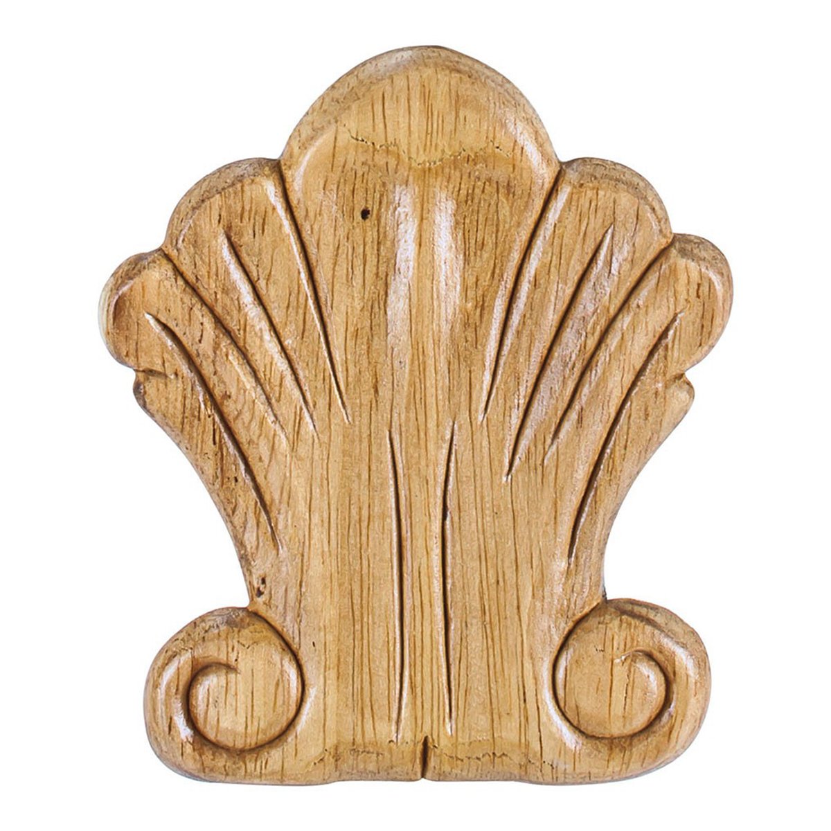 Hardware Resources 3-1/4" x 5/16" x 3-3/4" Pressed Shell Applique-DirectSinks