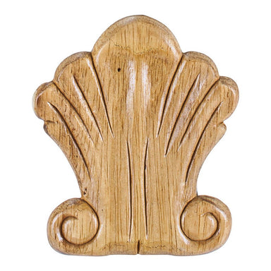 Hardware Resources 3-1/4" x 5/16" x 3-3/4" Pressed Shell Applique-DirectSinks