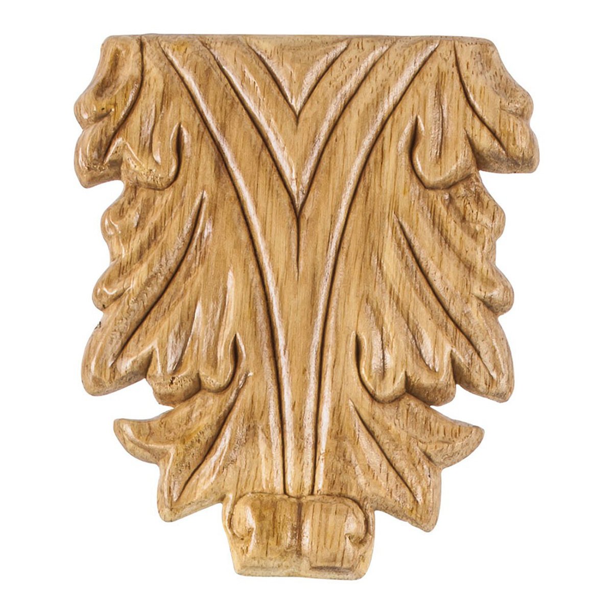 Hardware Resources 3-5/8" x 5/16" x 4-1/4" Pressed Acanthus Applique-DirectSinks