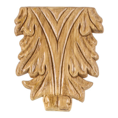 Hardware Resources 3-5/8" x 5/16" x 4-1/4" Pressed Acanthus Applique-DirectSinks