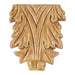 Hardware Resources 3-5/8" x 5/16" x 4-1/4" Pressed Acanthus Applique-DirectSinks