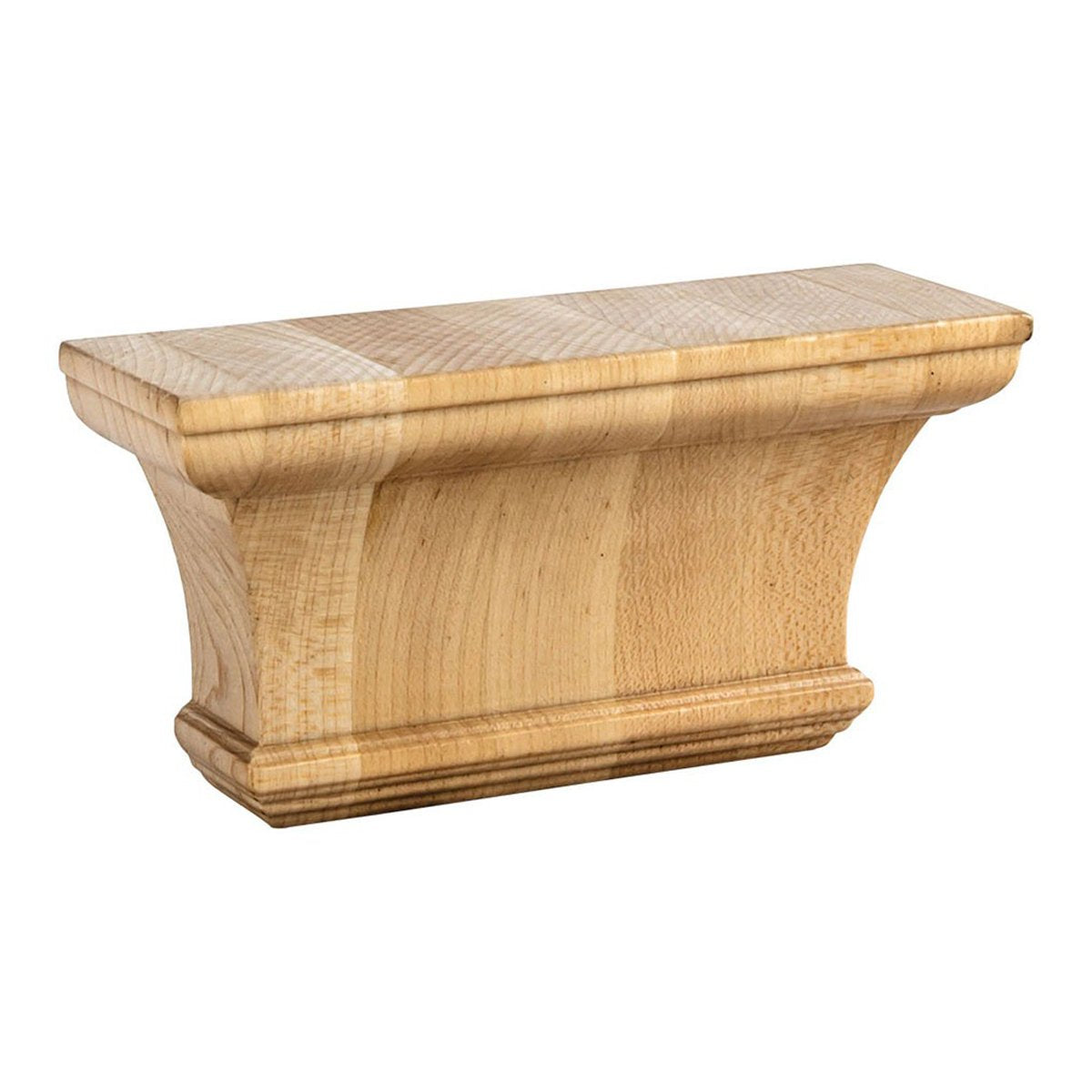 Hardware Resources Rubberwood Classic Pilaster Capital-DirectSinks