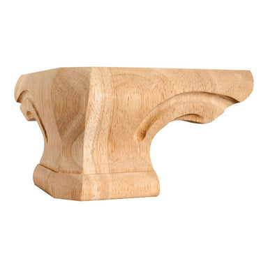 Hardware Resources Rounded Hard Maple Corner Pedestal Foot-DirectSinks