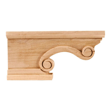 Hardware Resources Oak Scrolled Corner Pedestal Foot-DirectSinks