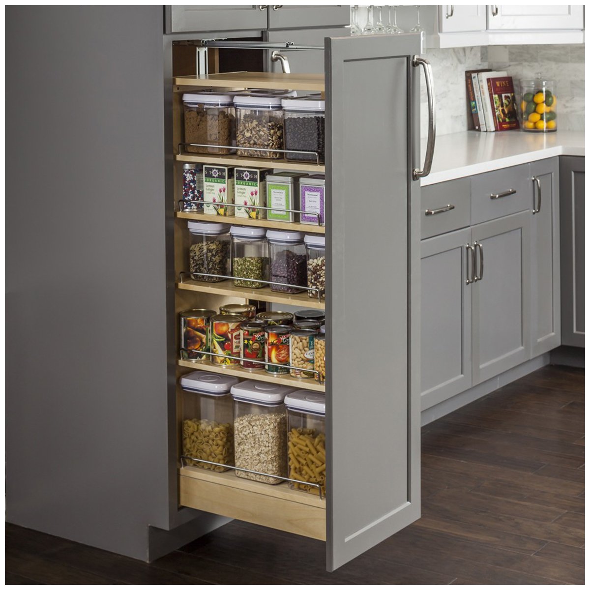 Hardware Resources Wood Pantry Cabinet Pullout-DirectSinks