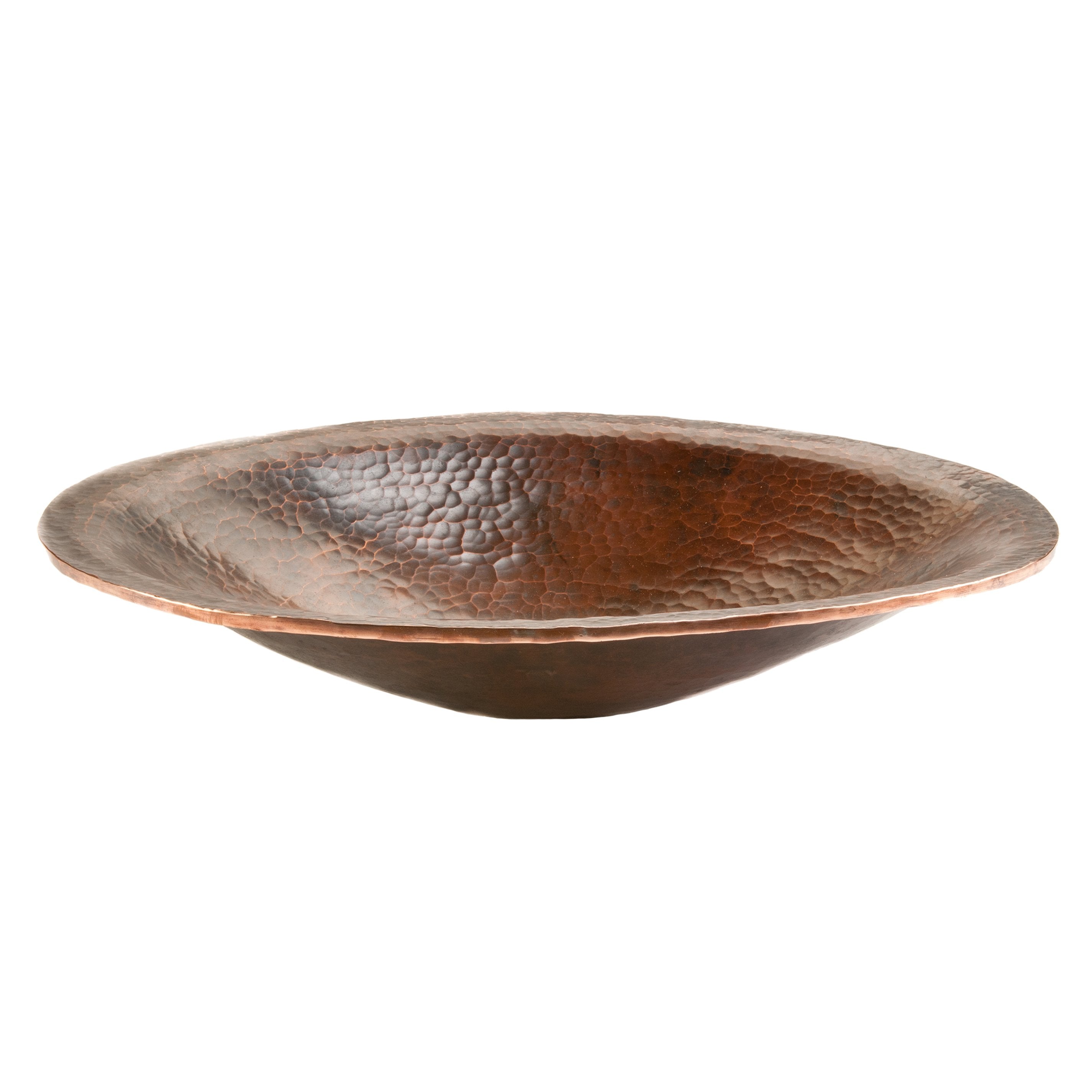 Premier Copper Products Oval Hand Forged Old World Copper Vessel Sink-DirectSinks