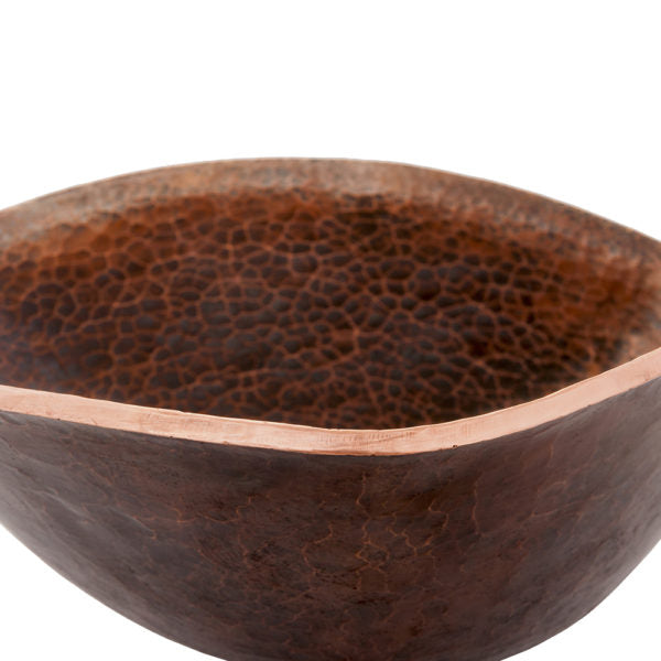 Premier Copper Products Free Form Hand Forged Old World Copper Vessel Sink