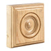 Hardware Resources 3" x 3" x 7/8" Hard Maple Traditional Rosette Moulding-DirectSinks