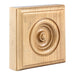 Hardware Resources 3-1/2" x 3-1/2" x 1-1/8" Alder Traditional Rosette Moulding-DirectSinks