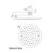 Dawn Single Function 8-Inch Round Rain Showerhead-Shower Faucets Fast Shipping at DirectSinks.