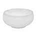 Ruvati 12" Circular Bathroom Vessel Sink in White