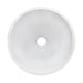 Ruvati 12" Circular Bathroom Vessel Sink in White