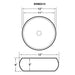 Ruvati 12" Circular Bathroom Vessel Sink in White