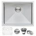 Ruvati 12" Deep Small Radius 23" Undermount Laundry Sink