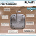 Ruvati 13 x 15" Undermount 16 Gauge Stainless Steel Bar Prep Sink