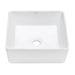 Ruvati 15" x 15" Square Bathroom Vessel Sink in White