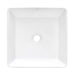 Ruvati 15" x 15" Square Bathroom Vessel Sink in White