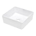 Ruvati 15" x 15" Square Bathroom Vessel Sink in White
