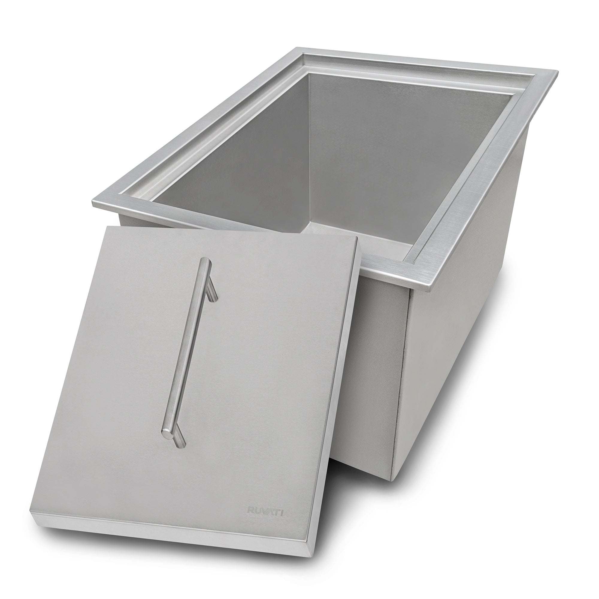 Ruvati 15" x 20" 16 Gauge Outdoor & Marine Insulated Ice Bucket Cooler Sink - RVQ6215