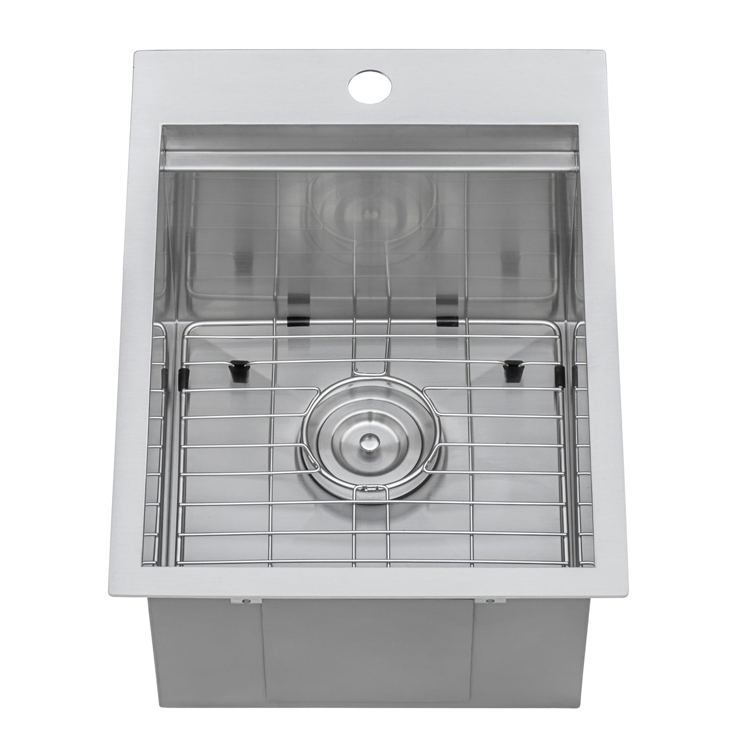 Ruvati 15" x 20" Topmount Marine Grade T-316 Stainless Workstation Outdoor Sink- RVQ5210