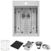 Ruvati 15" x 20" Topmount Marine Grade T-316 Stainless Workstation Outdoor Sink- RVQ5210
