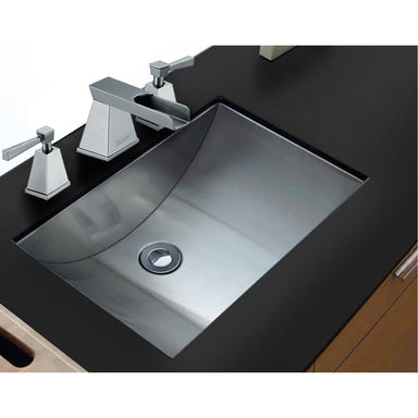 Ruvati 16" x 11" Undermount Brushed Stainless Steel Rectangular Bathroom Sink  RVH6107