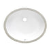 Ruvati 16" x 13" Oval Undermount Bathroom Sink in White