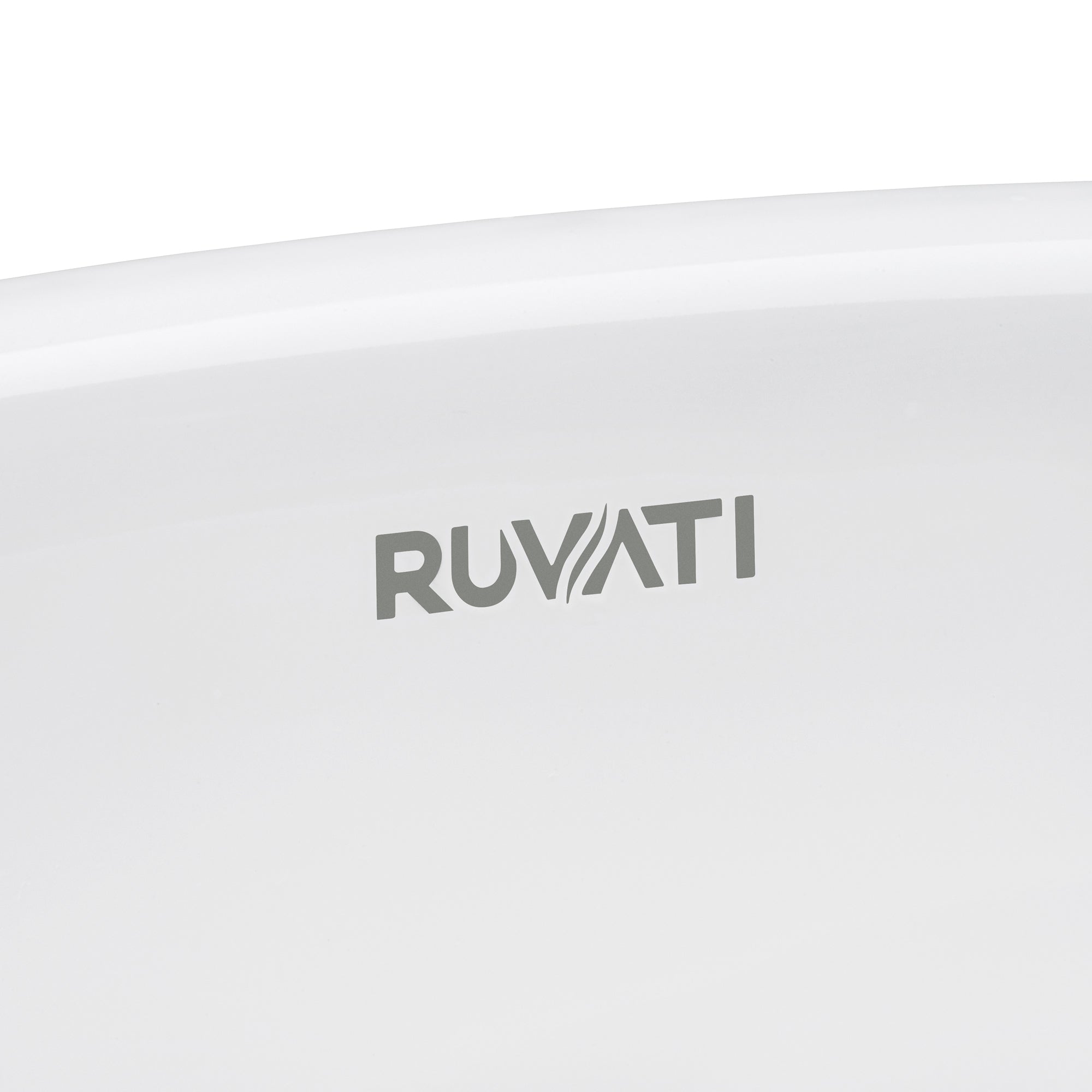 Ruvati 16" x 13" Oval Undermount Bathroom Sink in White