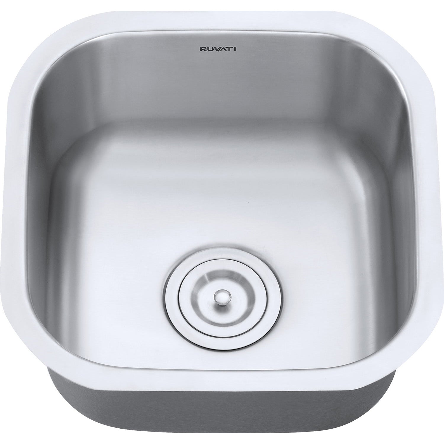 Ruvati 16 x 16" Undermount 16 Gauge Stainless Steel Bar Prep Sink