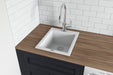 Ruvati 16 x 20" epiGranite Dual-Mount Granite Composite Single Bowl Kitchen Sink