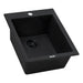 Ruvati 16 x 20" epiGranite Dual-Mount Granite Composite Single Bowl Kitchen Sink