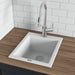 Ruvati 16 x 20" epiGranite Dual-Mount Granite Composite Single Bowl Kitchen Sink