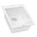 Ruvati 16 x 20" epiGranite Dual-Mount Granite Composite Single Bowl Kitchen Sink