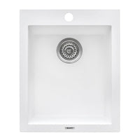 Ruvati 16 x 20" epiGranite Dual-Mount Granite Composite Single Bowl Kitchen Sink